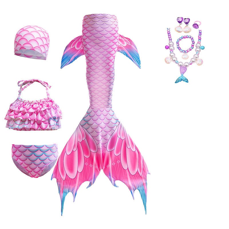 Mermaid Tail Children'S Swimsuit Princess Baby Mermaid Costume Girls Split Swimming Girl Mermaid Tail - Image 1